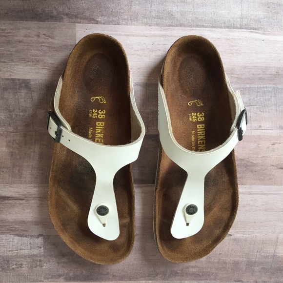 Birkenstock Shoes - Birkenstock White Gizeh sandal